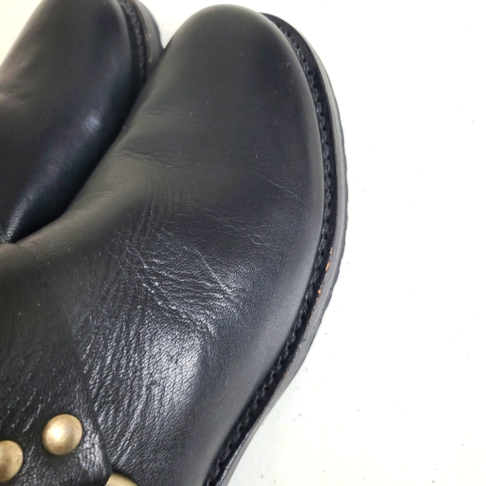 FRYE Veronica Short Harness Moto Western Boots in Black Size 7 - Picture 6 of 15